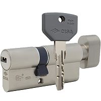 Циліндр CISA ASIX P8 120T (60*60T) нікель матовий 3 ключі